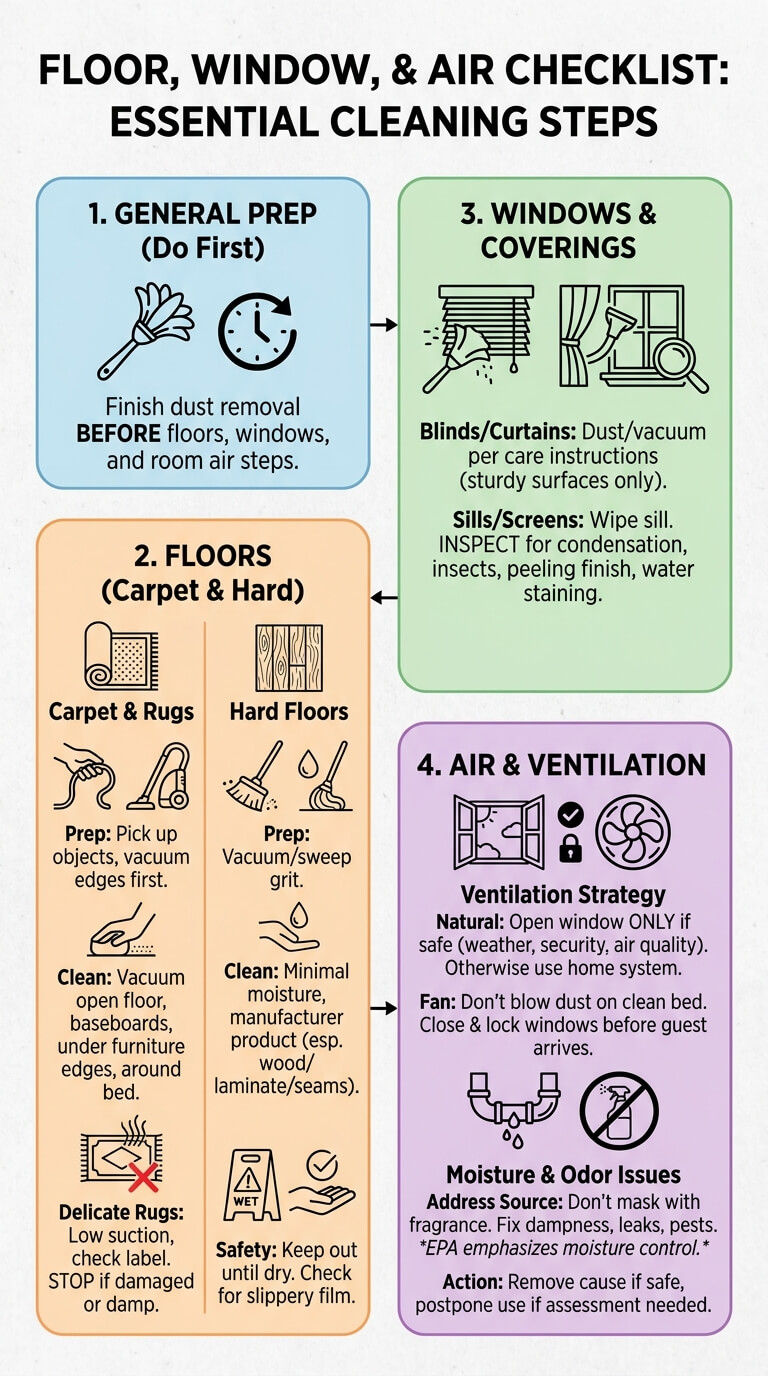 Floor, Window, and Air Checklist