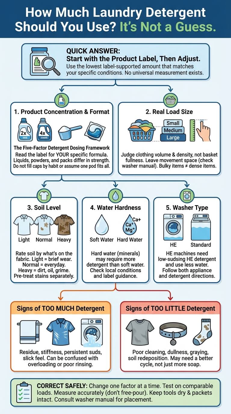 how much laundry detergent to use
