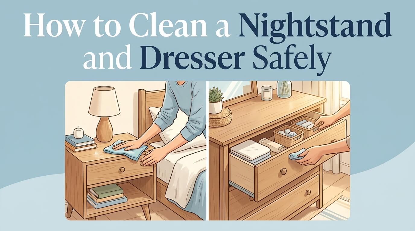 How to Clean a Nightstand and Dresser Safely featured image