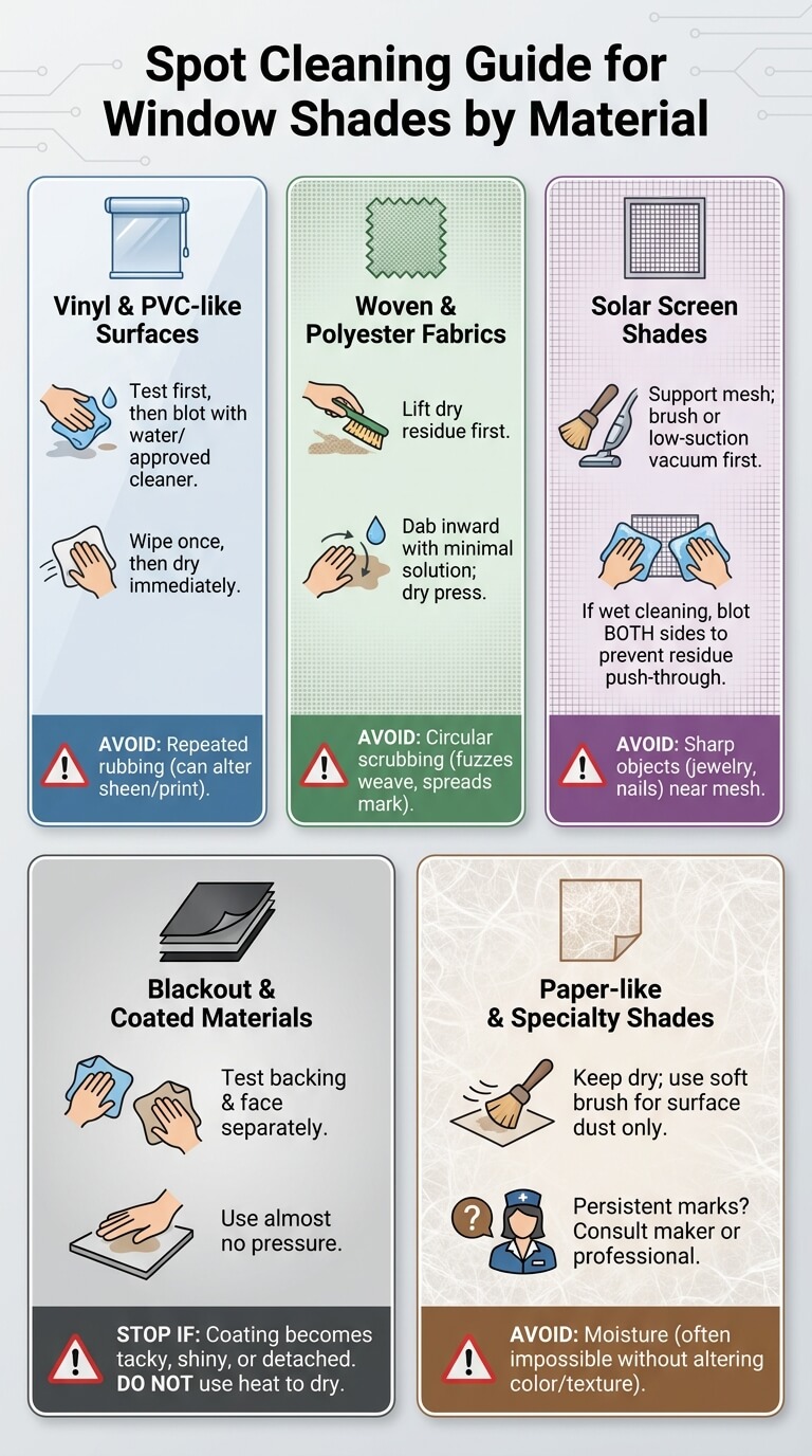 Spot Cleaning by Material