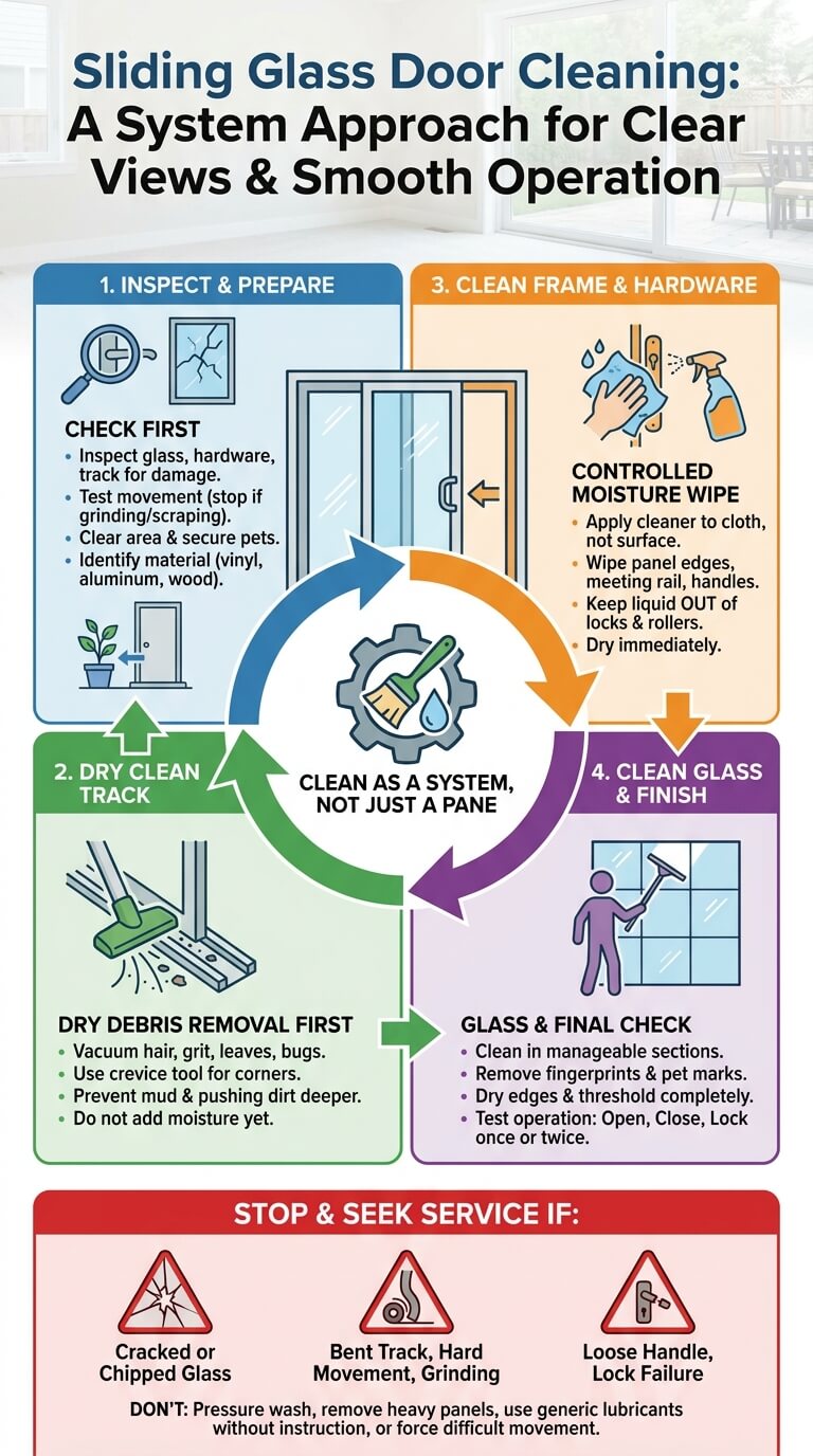 How to Clean Sliding Glass Doors