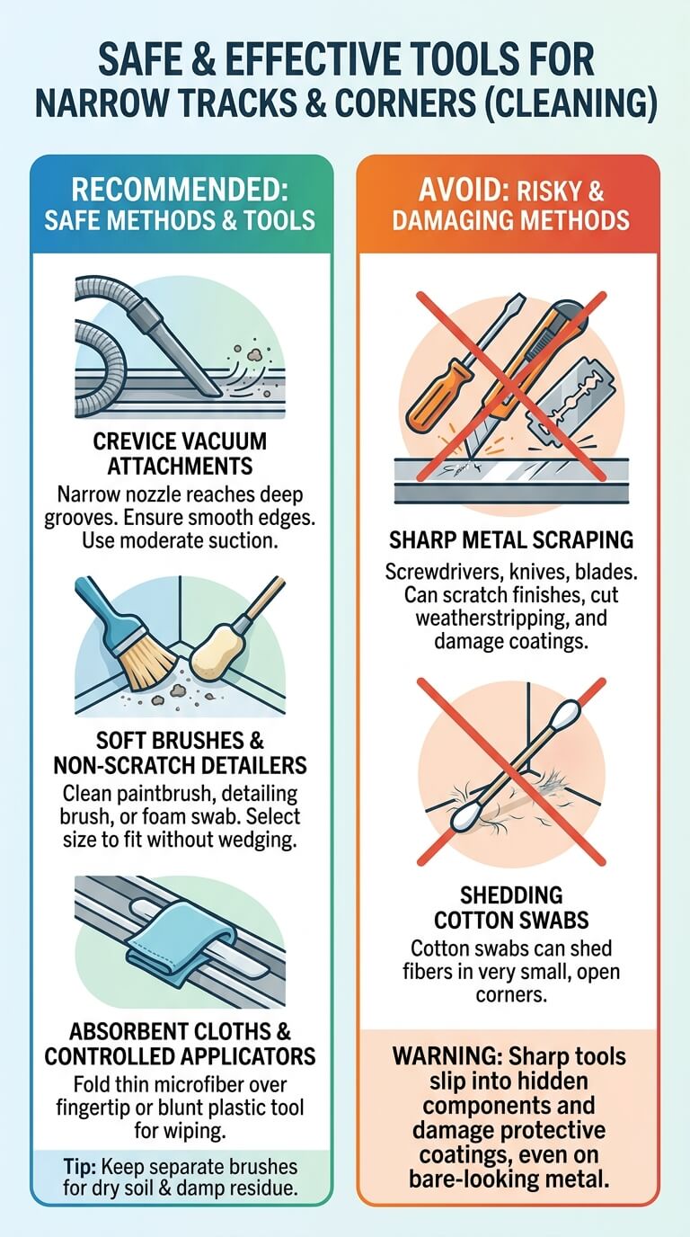 Tools for Narrow Tracks and Corners