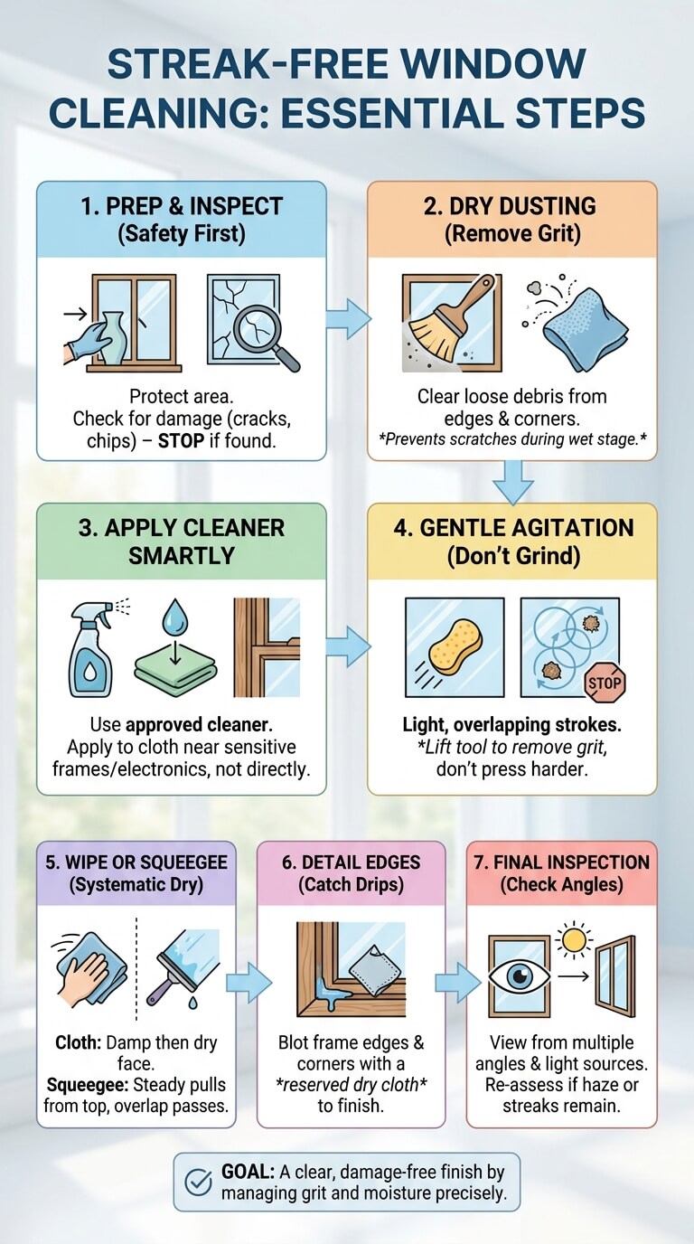 Step-by-Step Streak-Free Window Cleaning