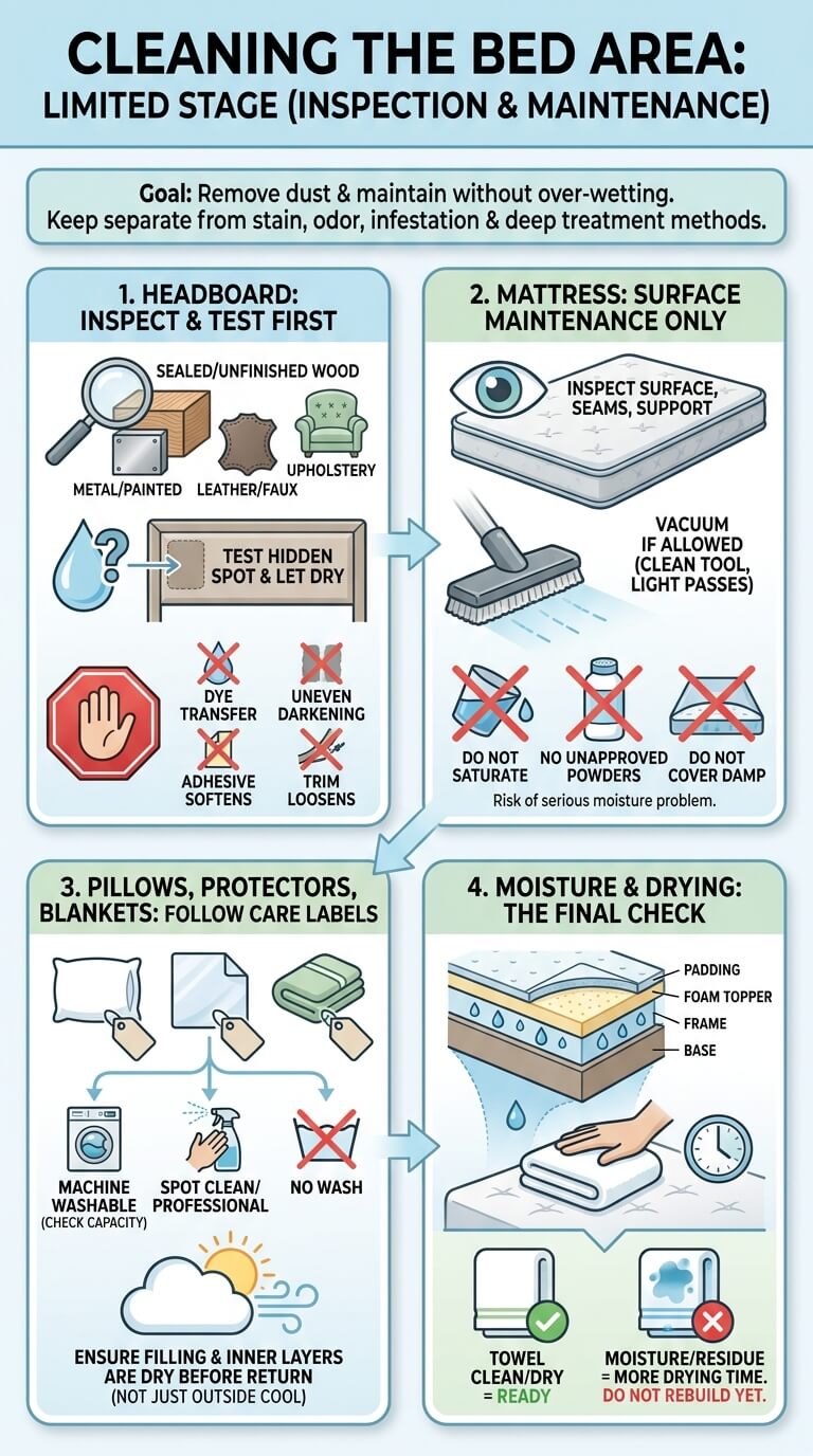 Clean the Bed Area Without Taking Over Other Topics