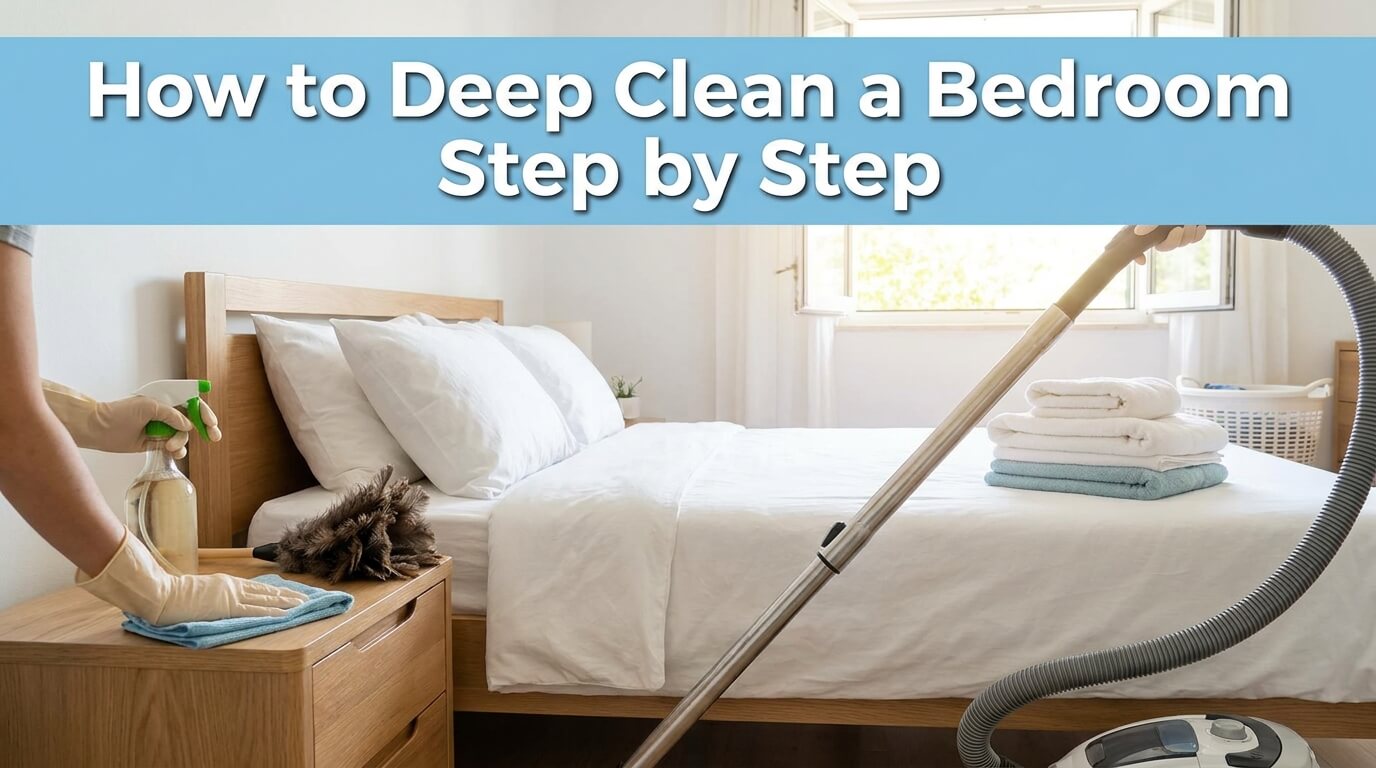 How to Deep Clean a Bedroom Step by Step featured image