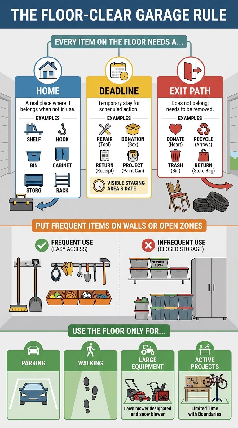 The Floor-Clear Garage Rule
