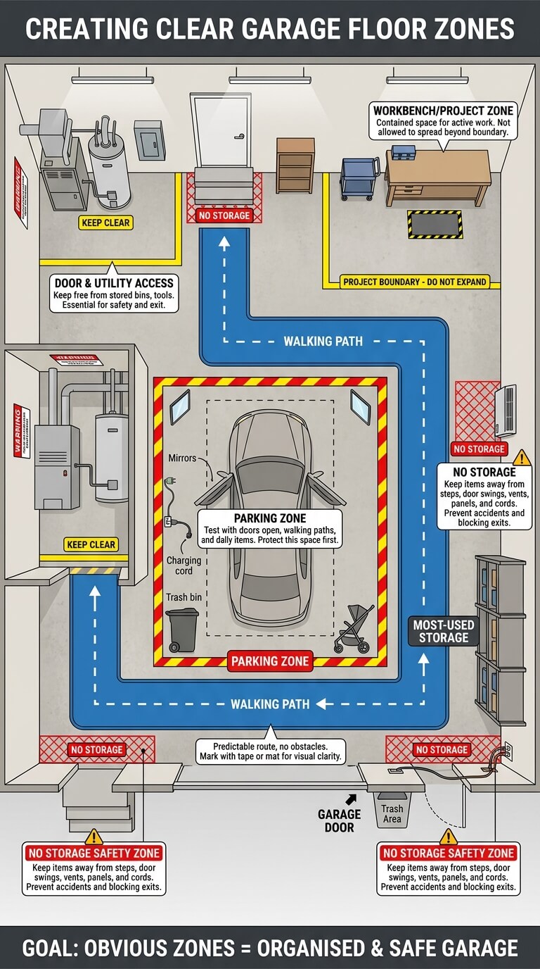 Create Clear Floor Zones