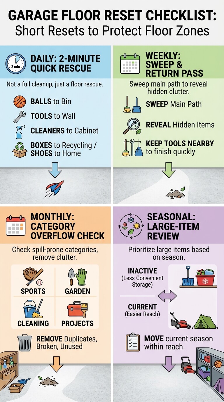 Garage Floor Reset Checklist