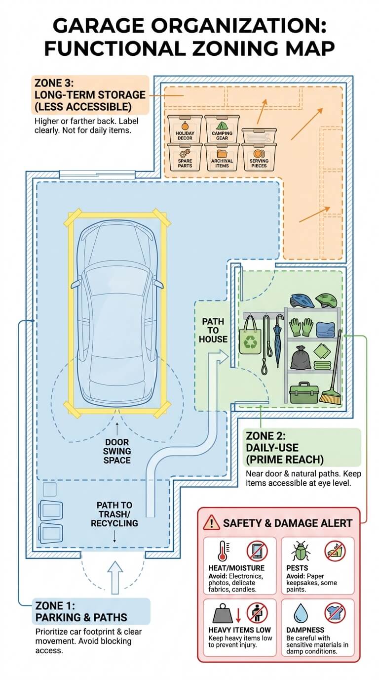 Map the Garage by Function