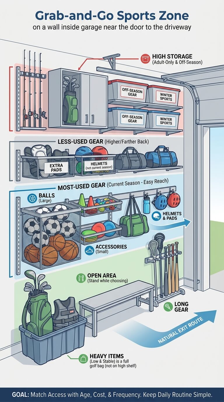 Design a Grab-and-Go Sports Zone