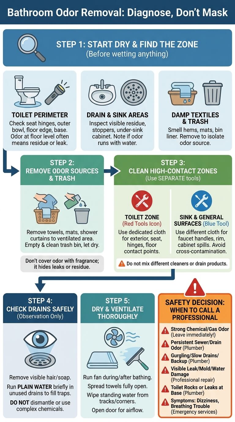 How to Remove Bathroom Odors