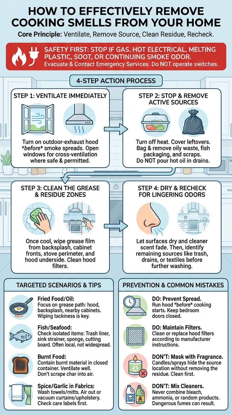 How to Remove Cooking Smells from a House