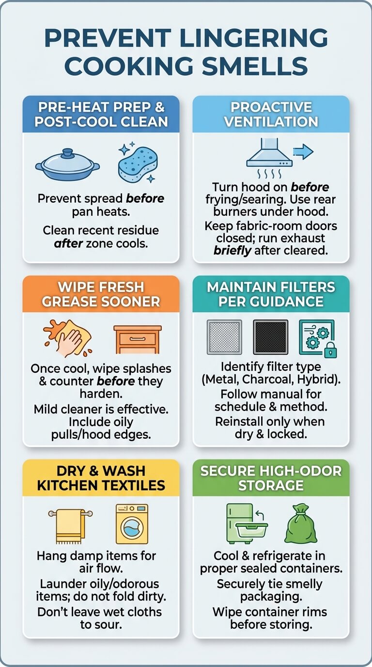 Prevent Lingering Cooking Smells