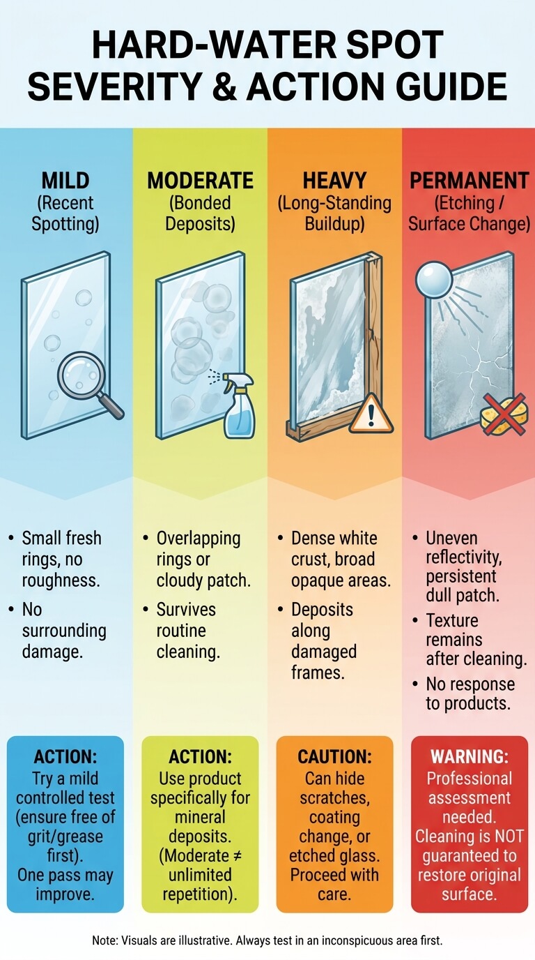 Hard-Water Spot Severity Guide