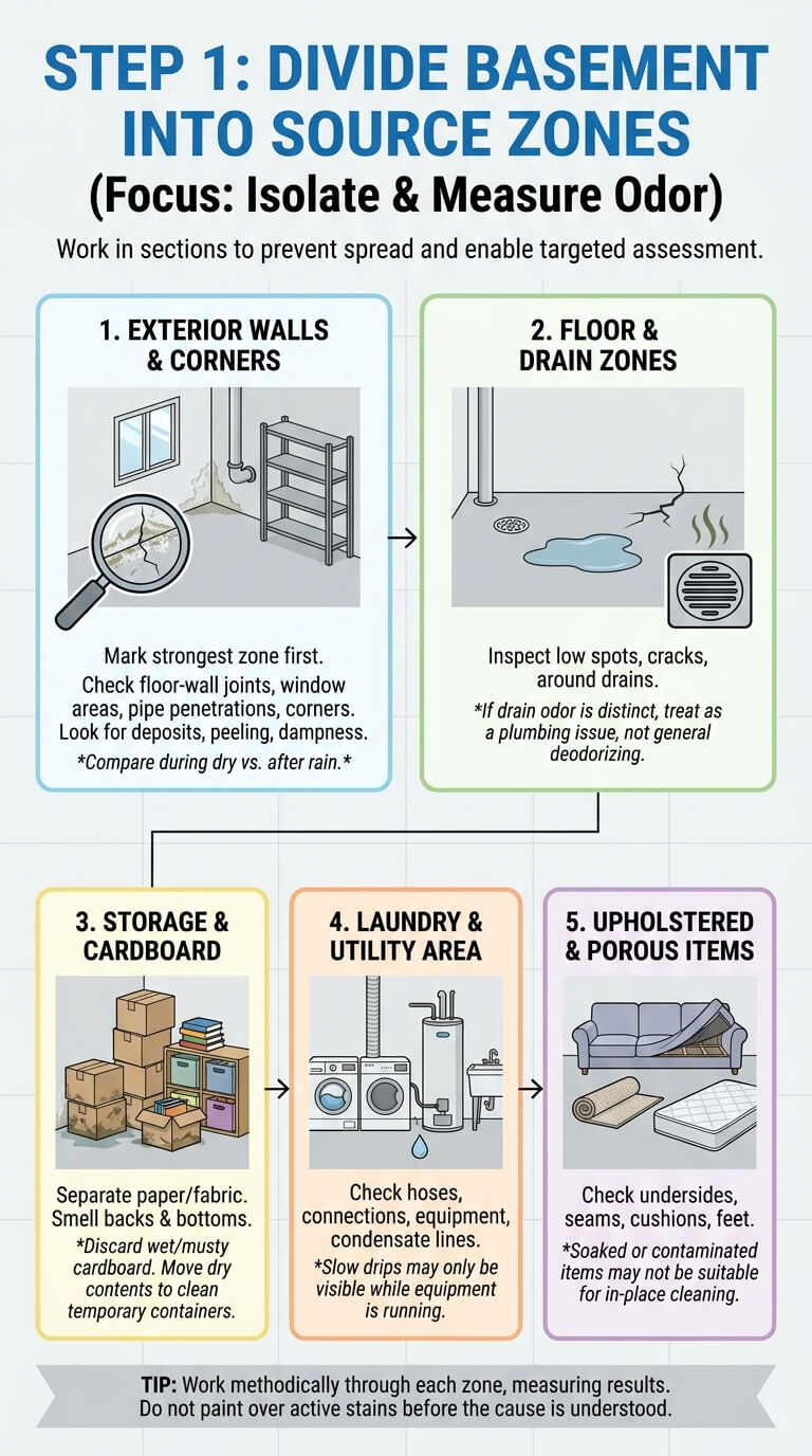 Divide the Basement into Source Zones