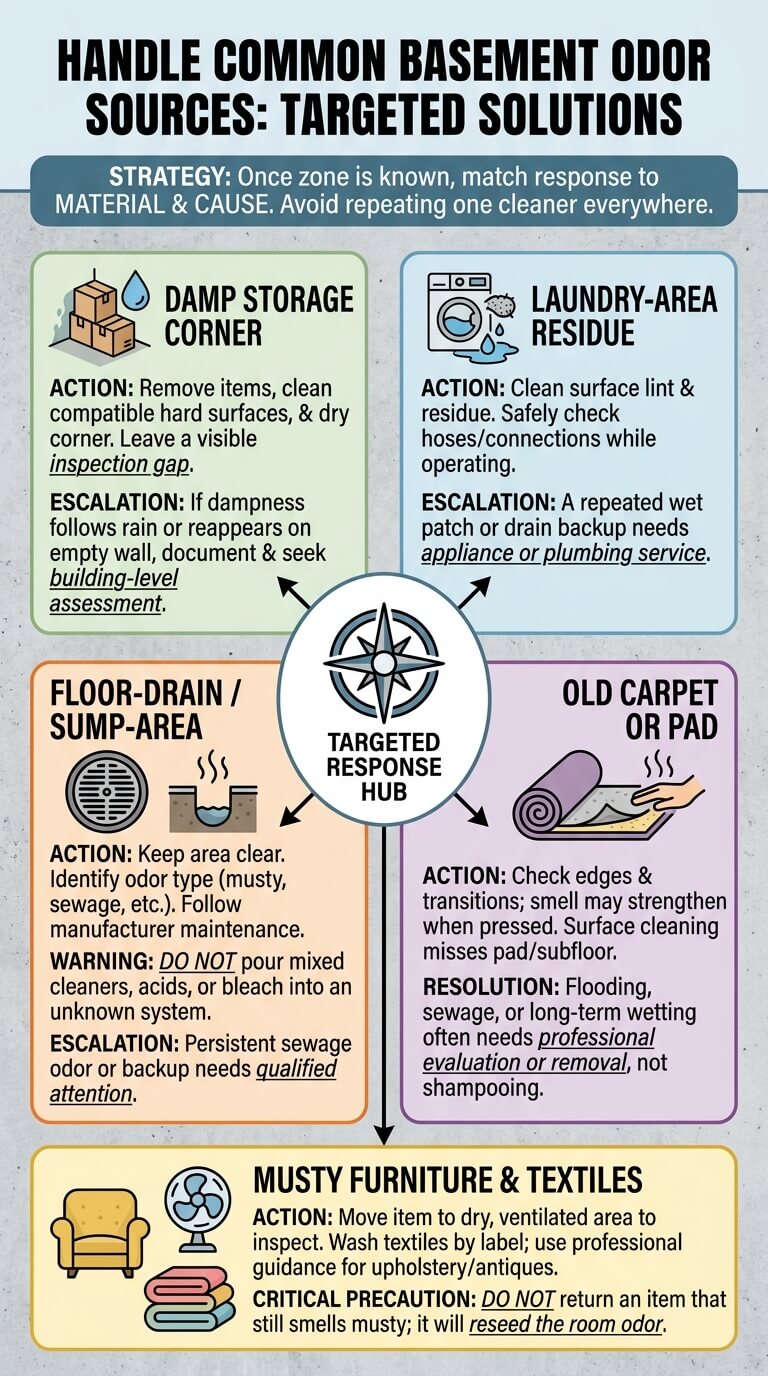 Handle Common Basement Odor Sources