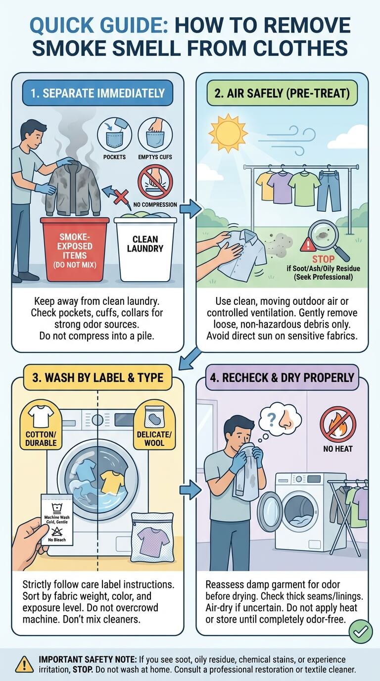How to Remove Smoke Smell from Clothes
