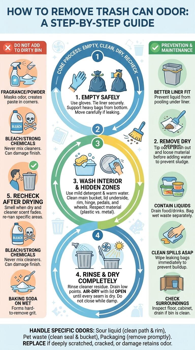 How to Remove Trash Can Odor and Keep It Fresh
