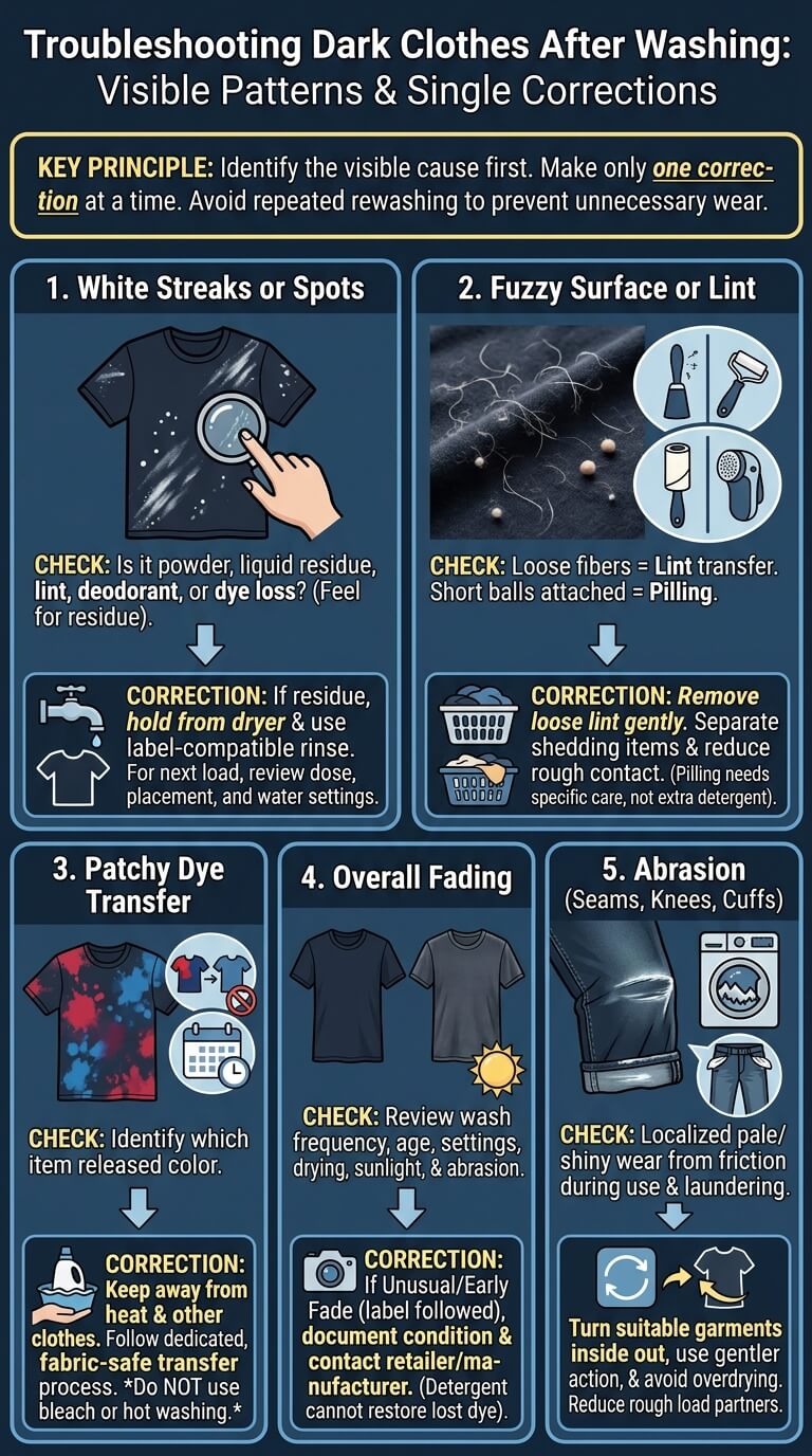 Troubleshooting Dark Clothes After Washing