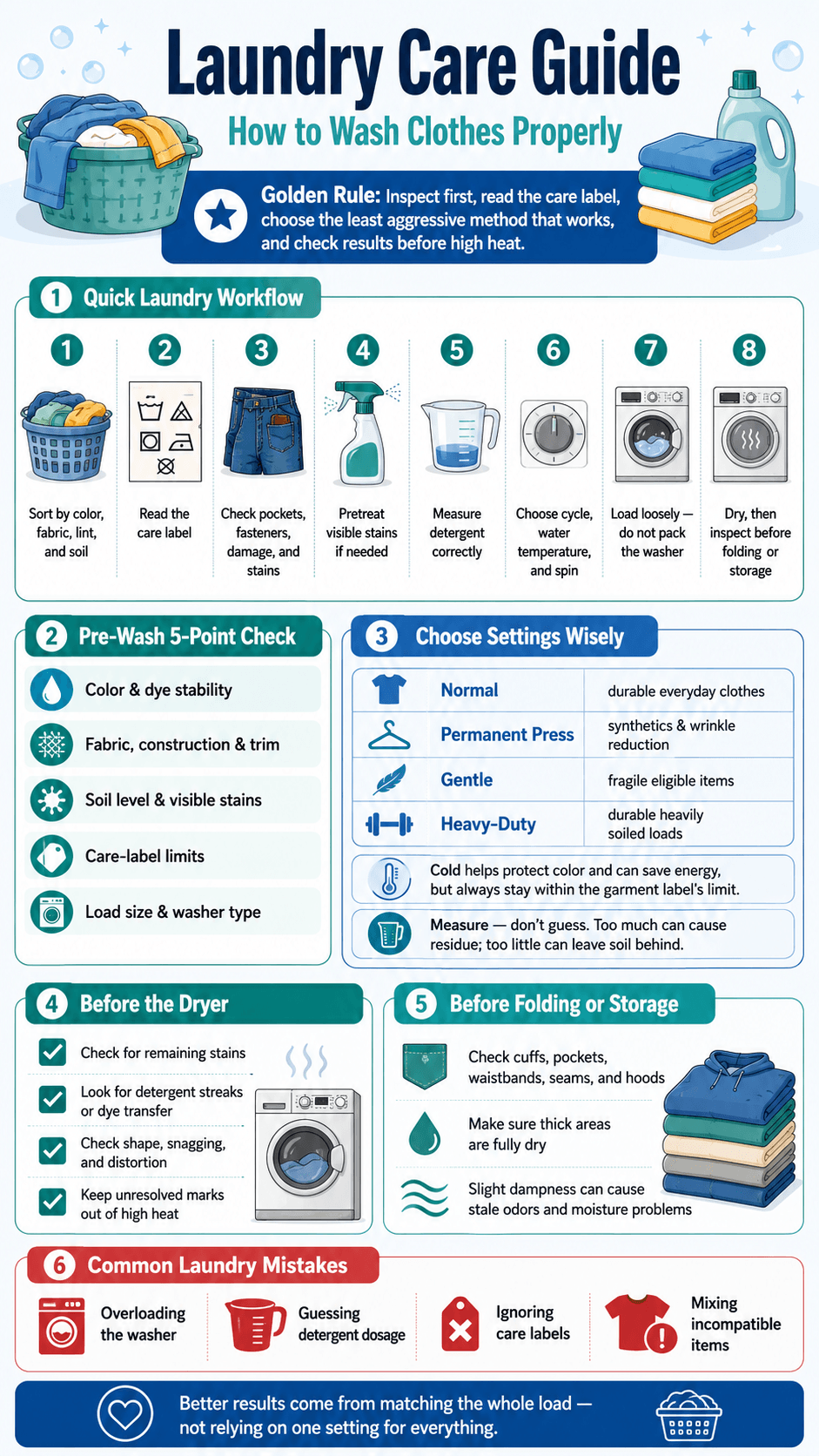 Laundry Care Guide: How to Wash Clothes Properly