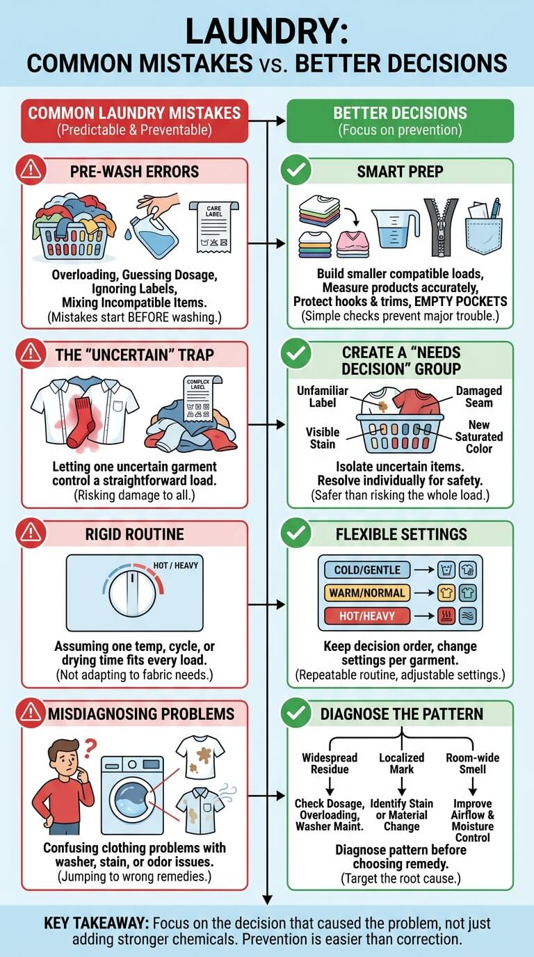 Common Laundry Mistakes and Better Decisions
