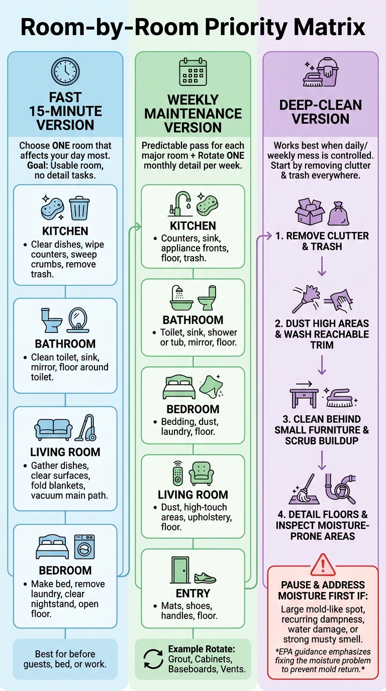 Room-by-Room Priority Matrix