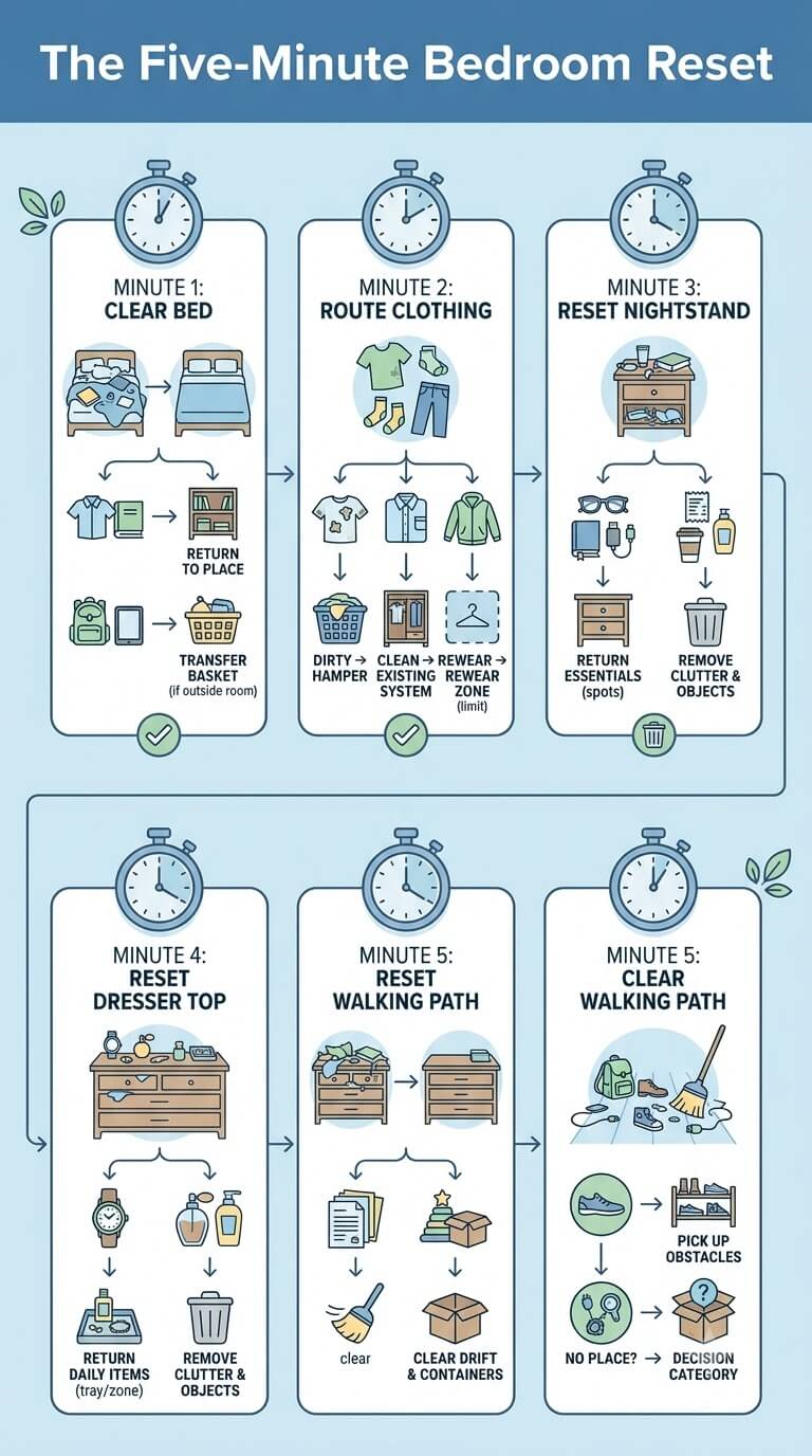 The five-minute bedroom reset