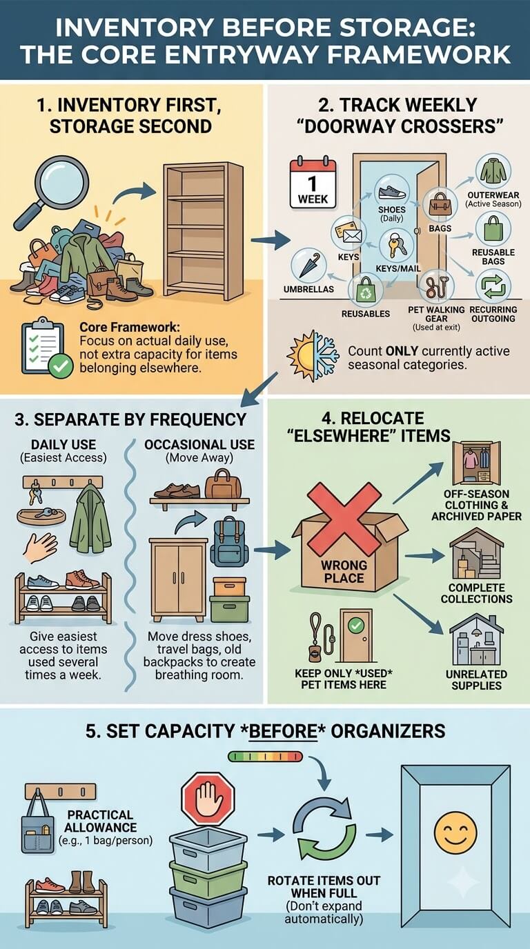 Inventory Before Storage: The Core Framework