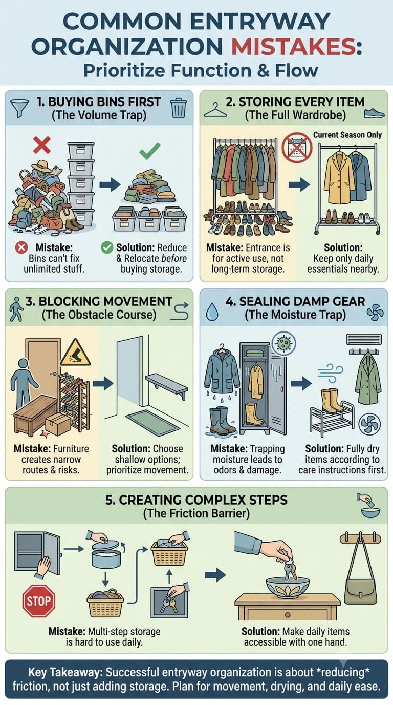 Common Entryway Organization Mistakes
