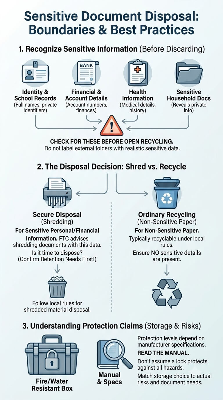 Sensitive Information and Disposal Boundaries