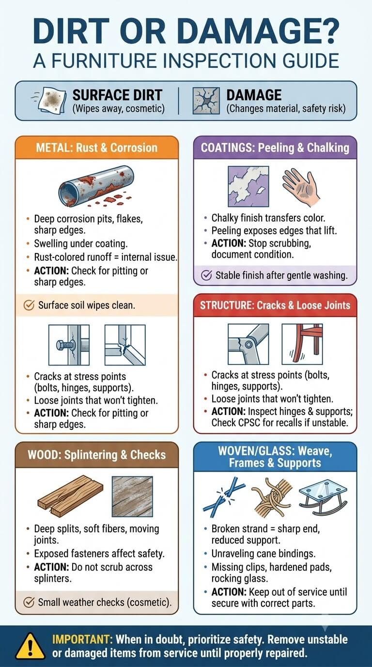 Dirt or Damage? A Furniture Inspection Guide