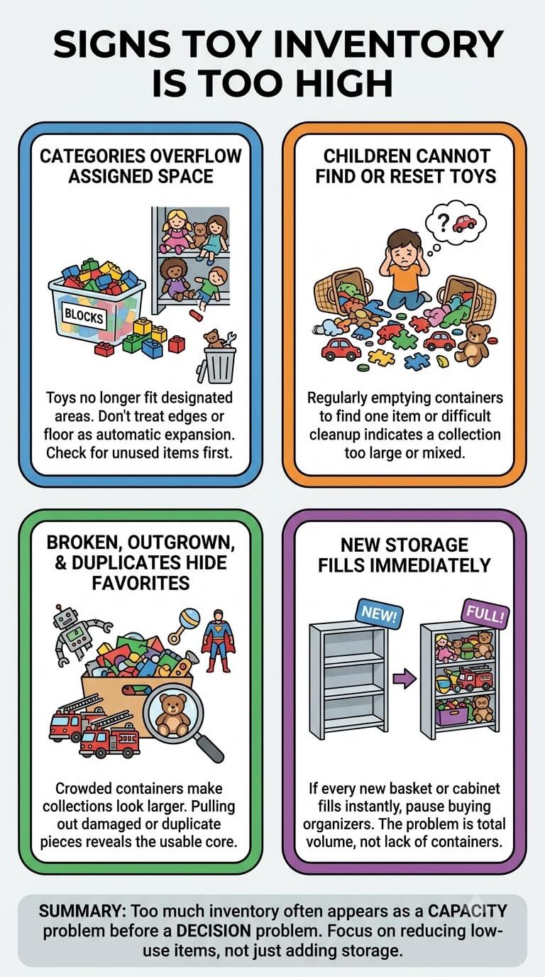 Signs Toy Inventory Is Too High
