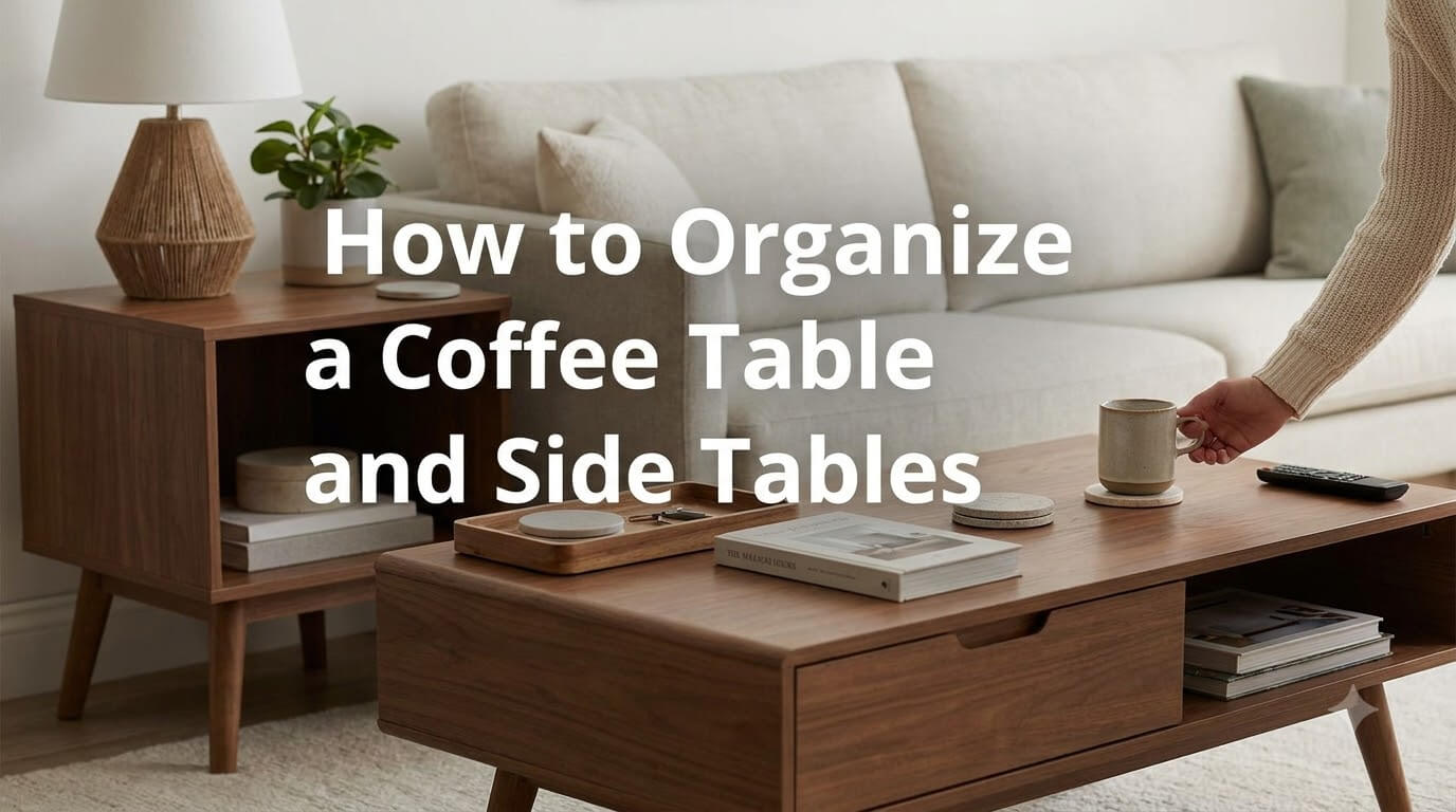How to Organize a Coffee Table and Side Tables featured image