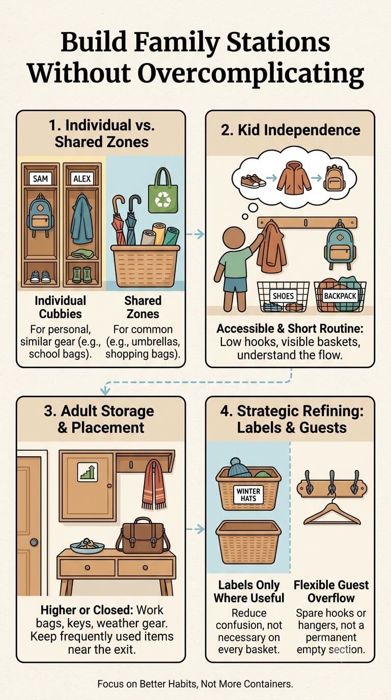 Build Family Stations Without Overcomplicating the Room