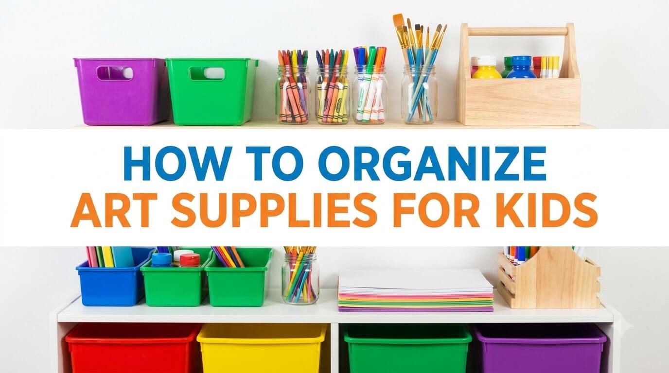 How to Organize Art Supplies for Kids
