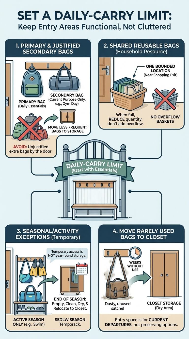 Set a Daily-Carry Limit for Each Person