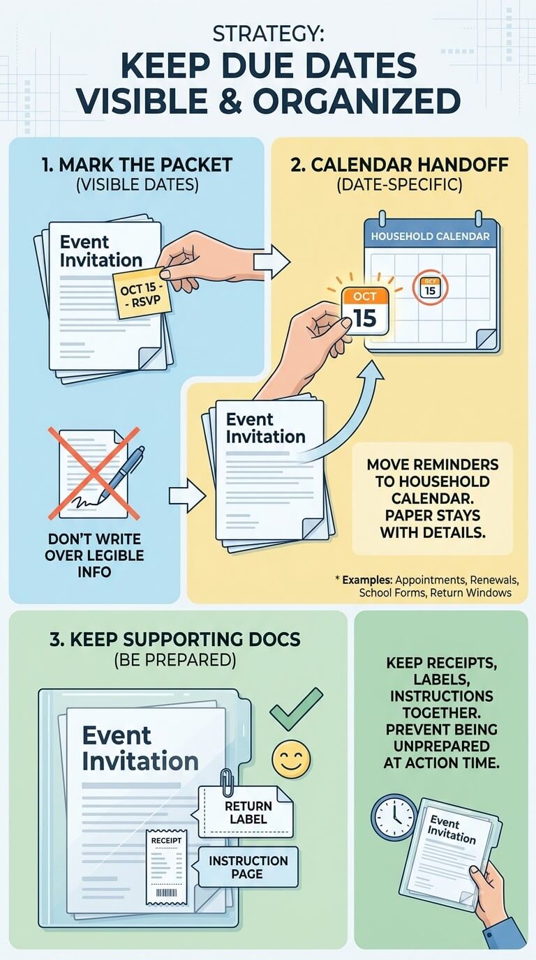 Make Due Dates Visible Without Turning Paper Into a Calendar System