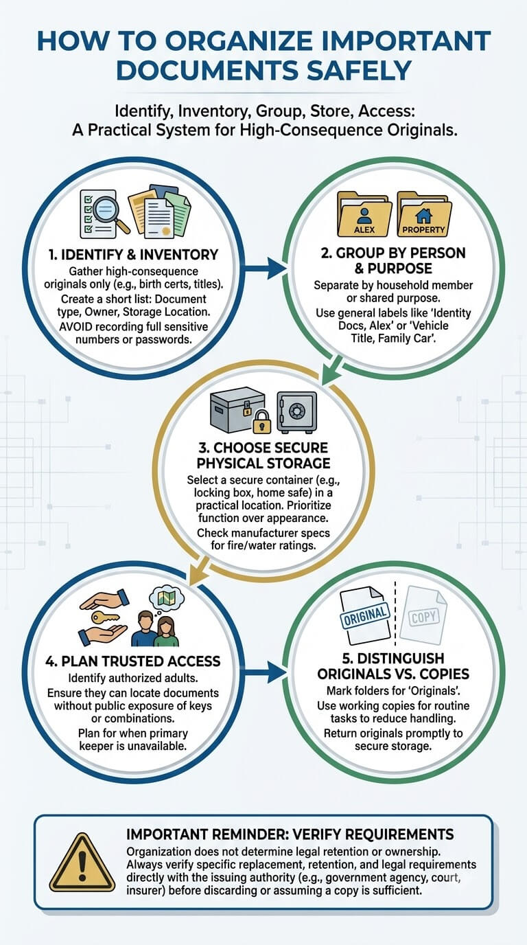 How to Organize Important Documents Safely at Home