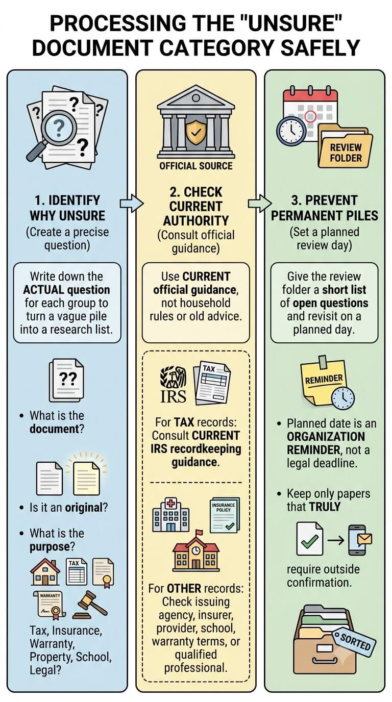 Process the Unsure Category Safely