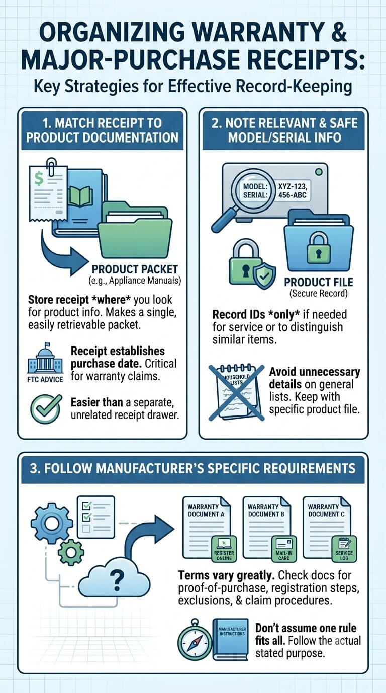 Organize Warranty and Major-Purchase Receipts