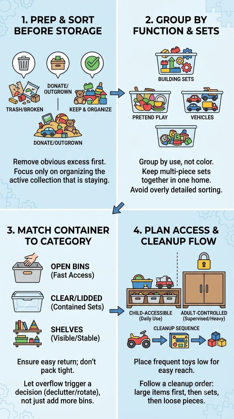 How to Organize Toys