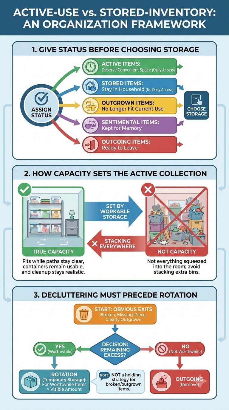 The Active-Use Versus Stored-Inventory Framework
